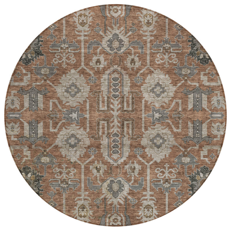 Tapis d'intérieur rond 8 pi