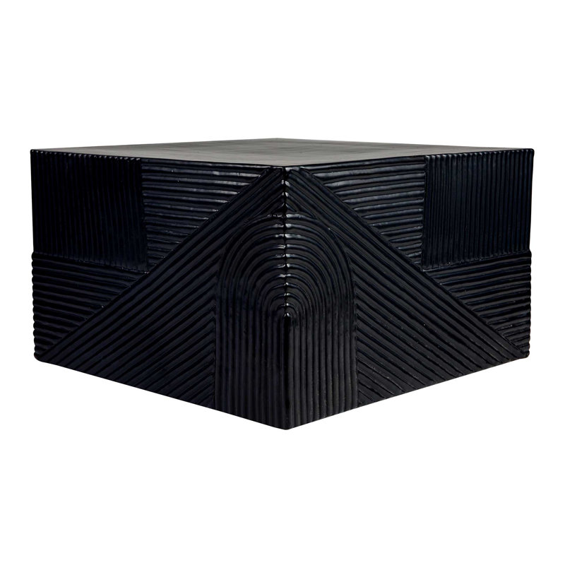 Provenance Signature Outdoor Square Coffee Table, Coal