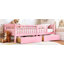 Lit plateforme simple avec garde-corps pleine longueur, lit plateforme pour enfants avec tiroirs de rangement-610921081-610921082