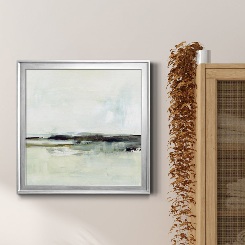 Sage Skies II - Toile encadrée de qualité supérieure - prête à être accrochée, H 26,5 po x l 26,5 po x P 1,5 po