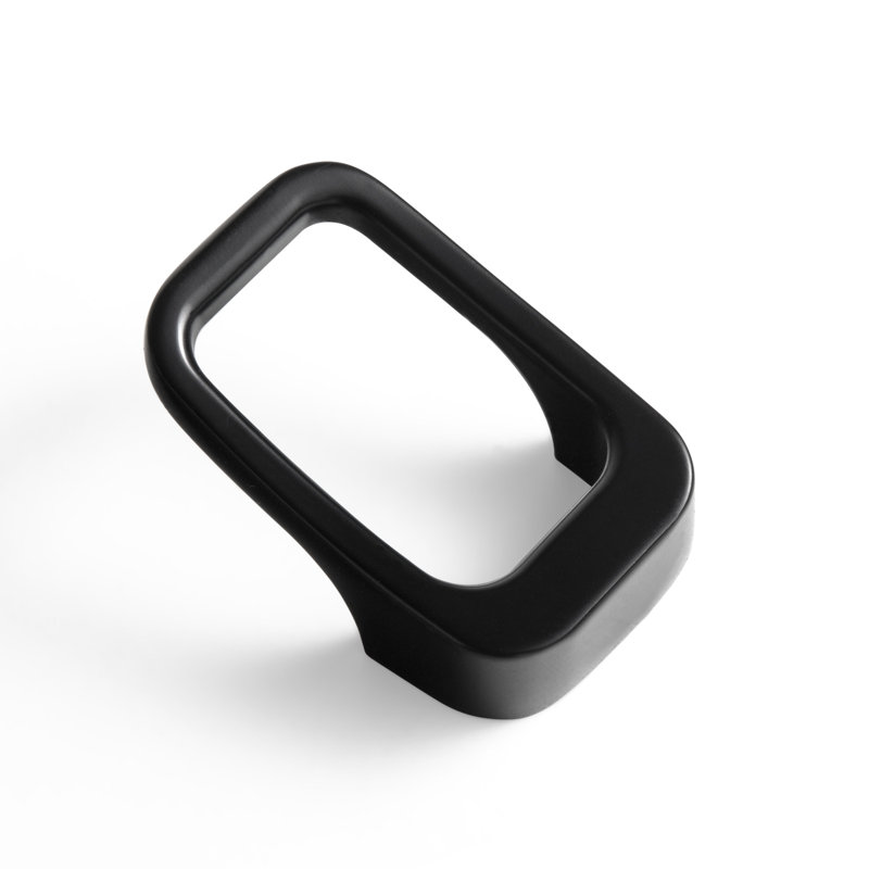 Oversized 1 1/6" Length Rectangle Knob Multipack, Black