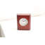 Analogue Manufactured Wood Quartz movement / Crystal Alarm Tabletop Clock in Brown Wood