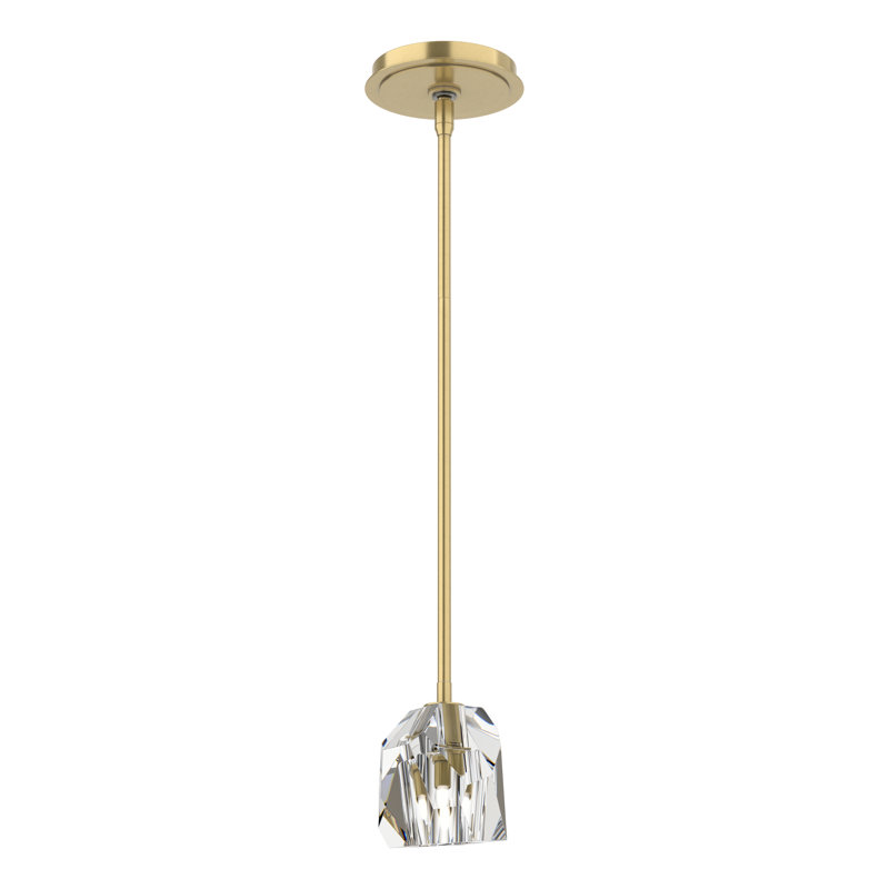 Gatsby 1 - Light Single Geometric Pendant, Modern Brass