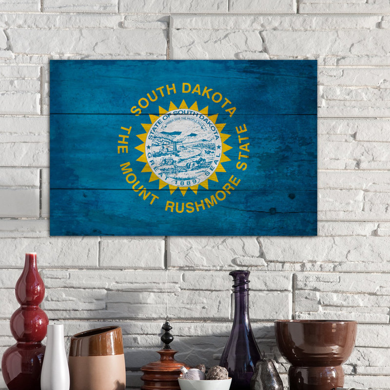 « south dakota planches », impression sur toile tendue, H 18 po x l 26 po x P 1,5 po