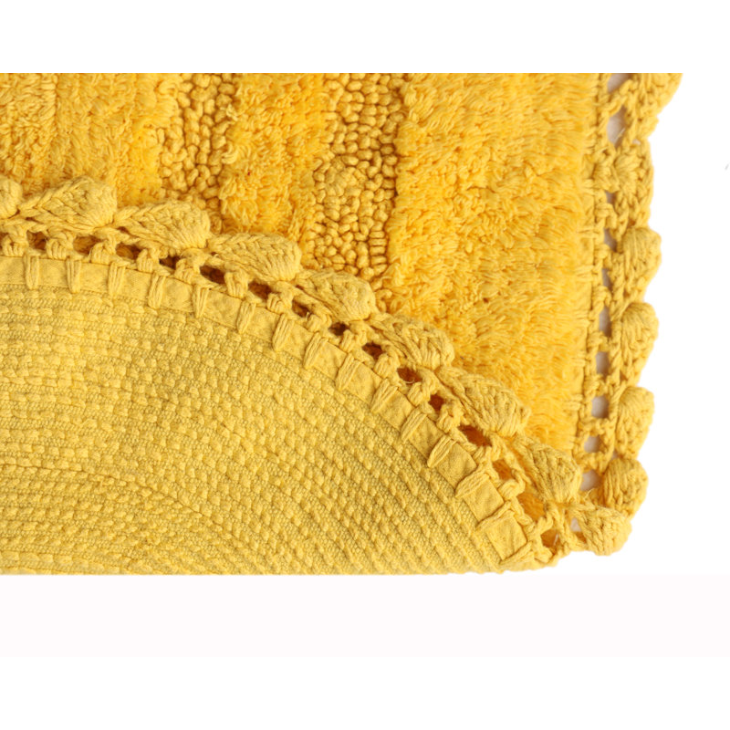 Tapis pour salle de bain Akiera Luna, Jaune