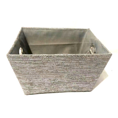 Panier en tissu doublé