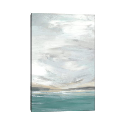 Seafoam Vista I by June Erica Vess - Wrapped Canvas Painting