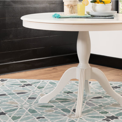Eslick 42” Round Solid Pine Pedestal Dining Table