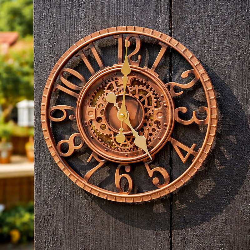 Steel Analogue Wall Clock