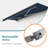 10x8 ft. Powered Retractable Patio Awnings, Outdoor Sunshade Canopy with Remote-107785771