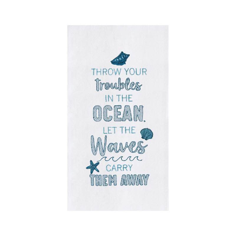 Torchon 100% coton Let The Waves