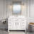 Capri Solid Wood 48" W x 22" D Single Sink Bathroom Vanity with Engineered Stone Top, Drawer Organizer, Undermount Ceramic Sink, Pre-Assembled (White) -13163568-126677439-13163566