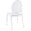 49cm H Upholstered Side Chair in Clear