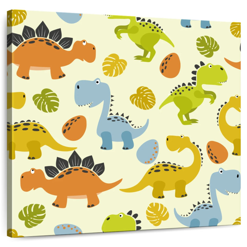 Ashelle Cute Cartoon Dinosaurs, 10" H x 10" W