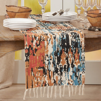 Hafner Abstract 100% Cotton Table Runner