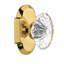 Cottage Plate with Oval Fluted Crystal Door Knob-1158694918