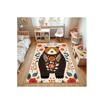 Tapis décoratif lavable à la machine