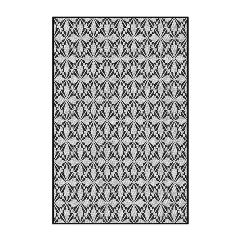 Tapis gris tissé à la machine, Tapis de couloir 2 pi x 5 pi