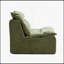 Chaise longue simple avec dossier, entièrement compressée pour le salon et la chambre à coucher, polyester, vert-825721552