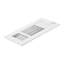 Grilles de ventilation au sol 4 x 10 pouces, lot de 6, grilles de ventilation en fer à 3 directions pour murs et plafonds de maison/bureau, déflecteur d'air antirouille et anti-écaillage réglable avec registre métallique, blanc-116184226