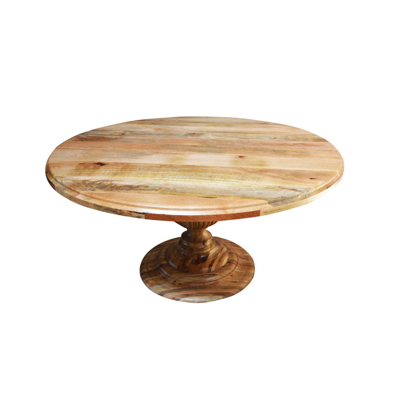 Hurless Round Solid Wood Dining Table, 30" H x 60" W x 60" D