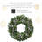 30 " Pre-Lit Handmade Mixed Greenery Wreath