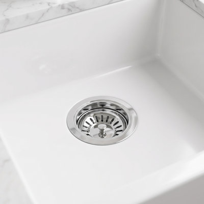 Strainer Matte Stone 4" Grid Kitchen Sink Drain