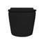 Toilette allongée murale à double chasse avec surface vitrée StormOn (siège inclus)-55826895