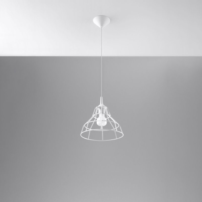Anata 1 - Light Geometric Pendant, White