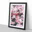 Bird In The Cherry Tree In Abstract - Single Picture Frame Painting-55457045-55457048