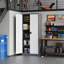Grande armoire de rangement en acier de 35,43 pouces avec 2 portes et 5 tablettes ajustables-1673129066