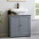 Armoire de rangement à piédestal de style moderne, armoire de salle de bain sous lavabo