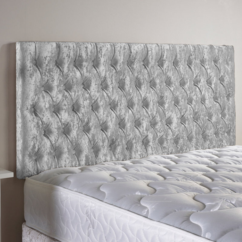Shaw Upholstered Headboard, Grey, Small Double (4')