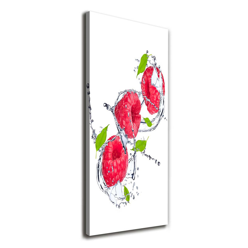 Raspberries 1 Piece Wrapped Canvas Wall Art