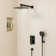 RainfallCascade 10" High-Pressure Balanced Shower System with 3-Setting  Hand Shower
