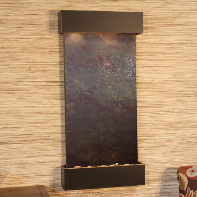 Whispering Creek Henn Wall Fountain with Light