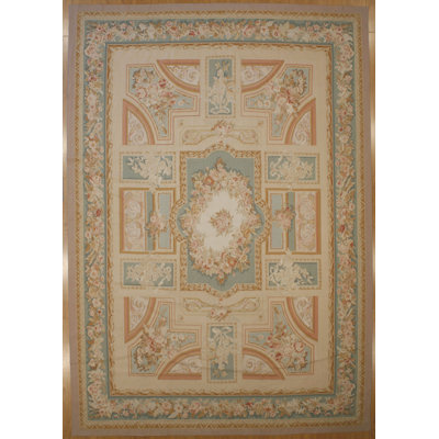 Tapis tissé 9,9 x 14 Modren Aubusson