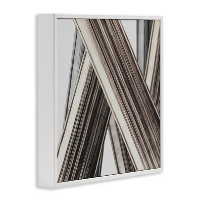 Giclée abstraite, "Intersecting Lines", encadrée par PI Studio