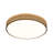 Dimmable Modern Perforated Design Round Led Flush Mount With Wood