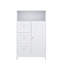 Armoire de rangement pour salle de bain avec 3 tiroirs et 1 porte