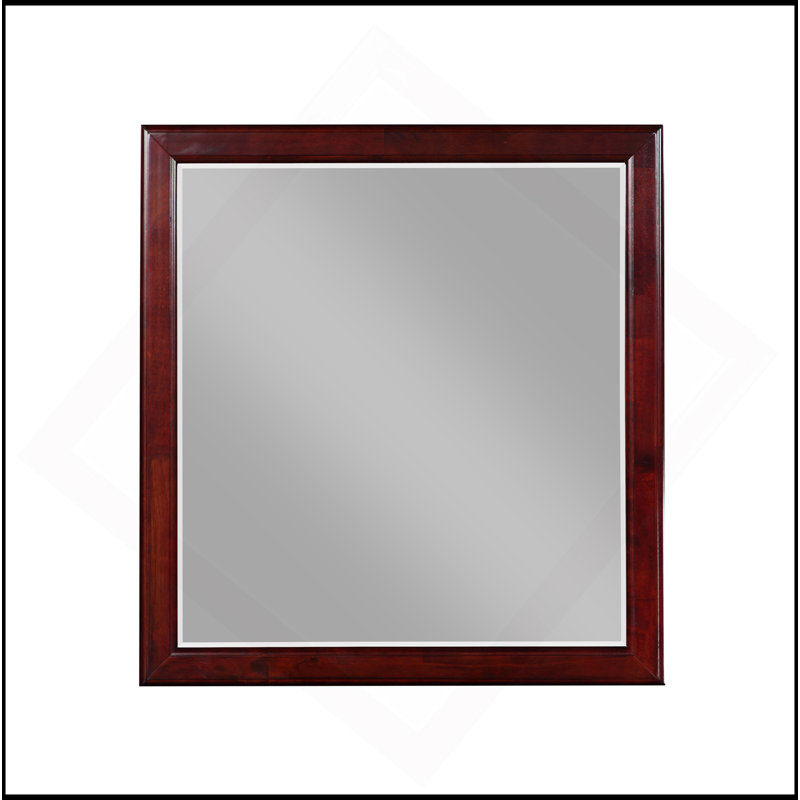Miroir Louis Philippe gris foncé, Cerisier