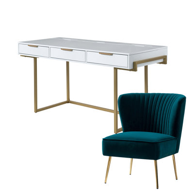Euclid Modern 2-Piece Desk Office Chair Set