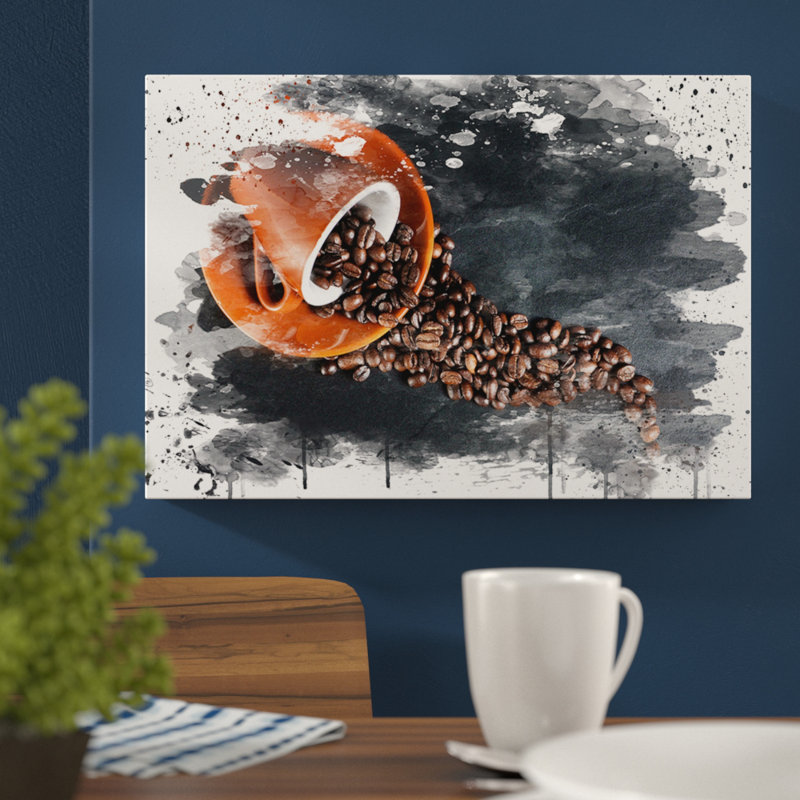 Coffee Beans - Wall Art, 35cm H x 50cm W, Wrapped Canvas
