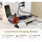Vanity Desk With Lighting Mirror And Power Outlet, Makeup Vanity Set With Stool, Vanity Table With 6 Storage Shelves, 2 Large Drawers, 3 Color Adjustable Brightness-867723907