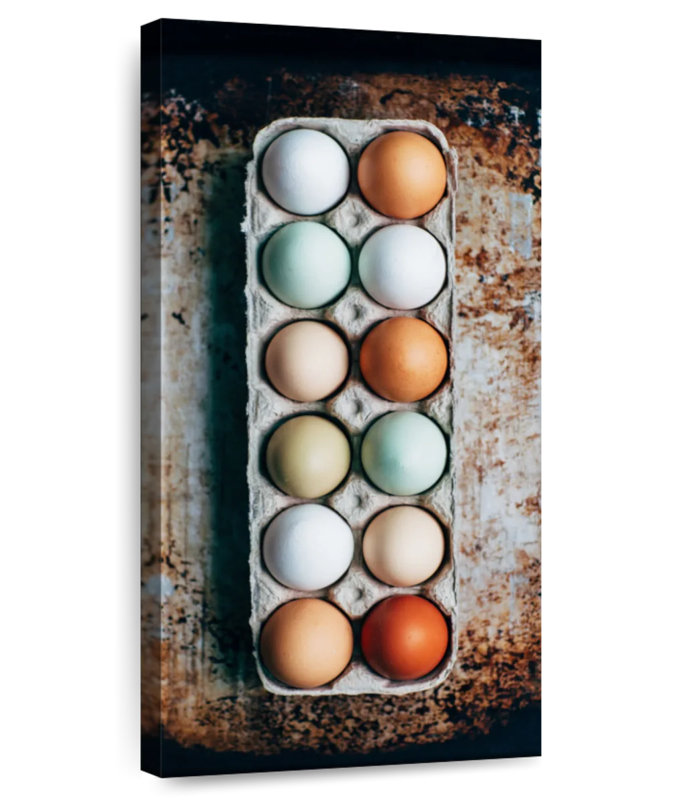 A Dozen Eggs, 24" H x 12" W