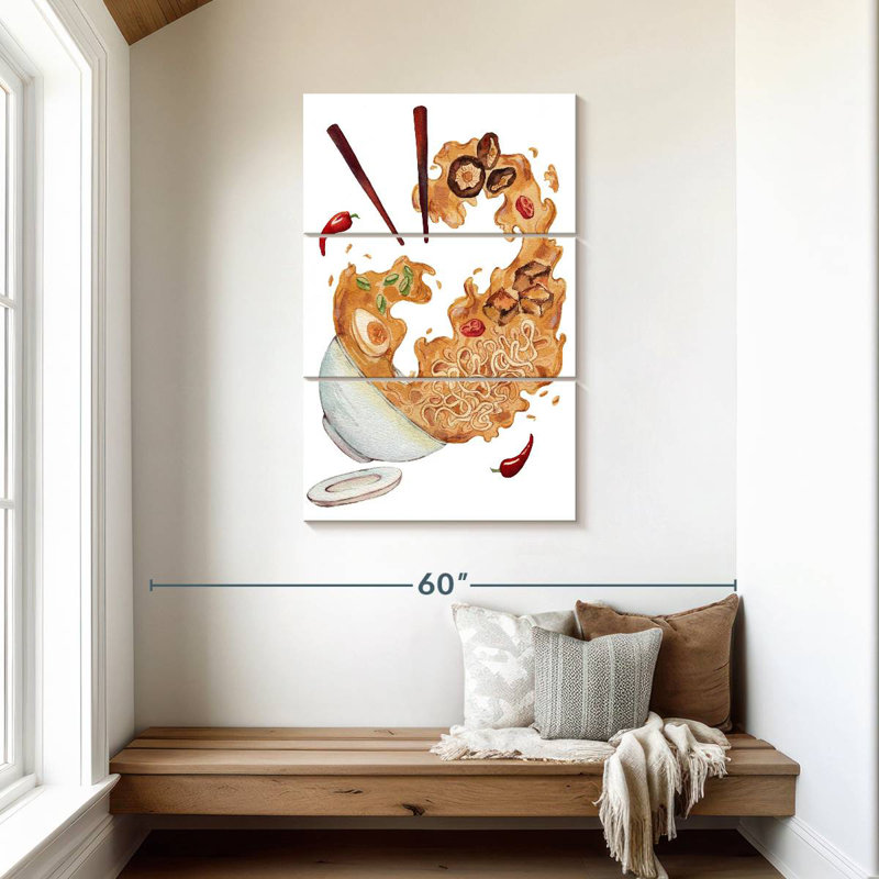 Yarlin Ramen Splash, 45" H x 28" W