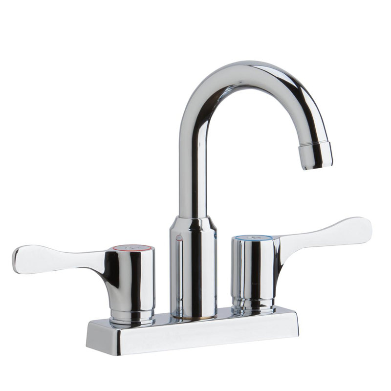 Pull Down Double Handle Kitchen Faucet With Deck Plate And Handles