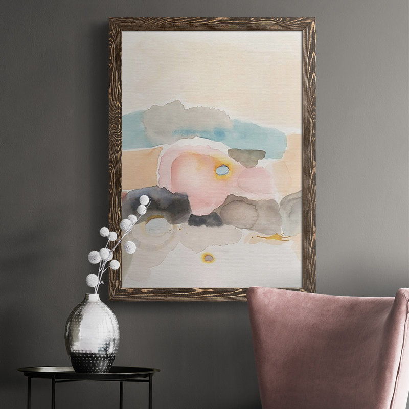 Desert Canyon I, reproduction d'art sur toile, Cadre noyer, H 43,5 po x l 31,5 po x P 1 po
