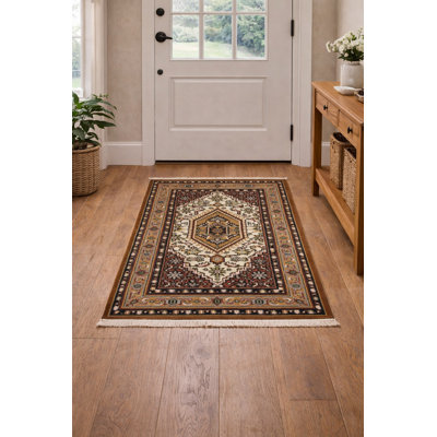 Tapis unique en laine nouvel âge rectangulaire 3 pi x 5 pi 6 po Vanderhoof