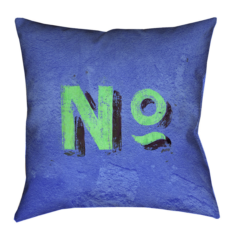 Housse de coussin mural Katelyn Smith, 18 po x 18 po, Bleu / vert